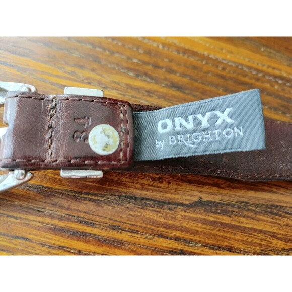ONYX by BRIGHTON Golf Concho Belt Woven Details GolfSwing Size 34 Fits 31-34READ - Picture 9 of 11